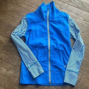 lululemon athletica Blue and White Women's Top